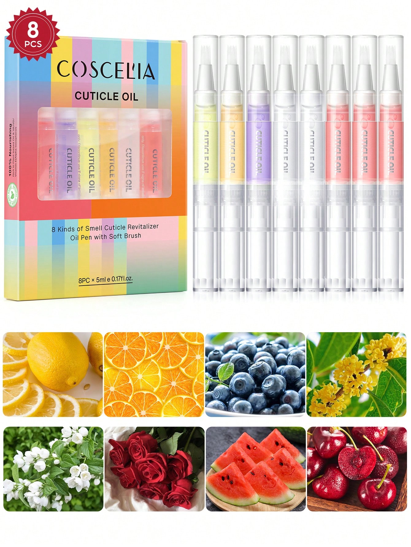 Health & Wellness Lafayette - coscelia 1/4/5/8/16PCS 5ML Nail Cuticle Oil