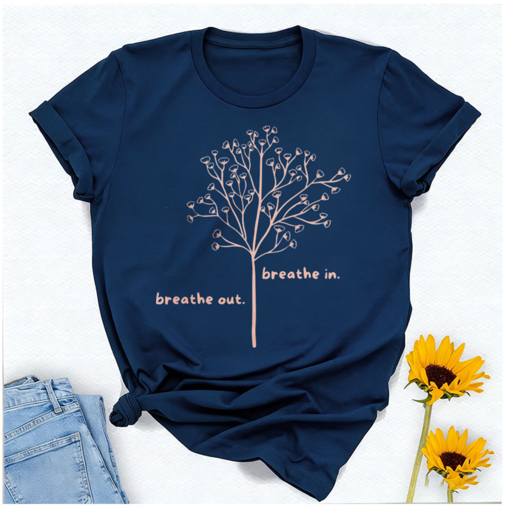 Breathe in Breathe Out T-Shirt - Your Health Wellness recension och pris
