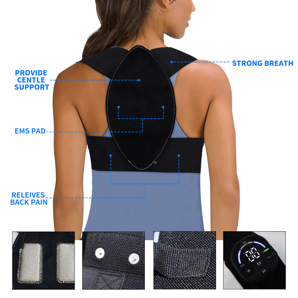 EMS Posture Corrector Belt for - Posture Corrector Back Brace recension och pris