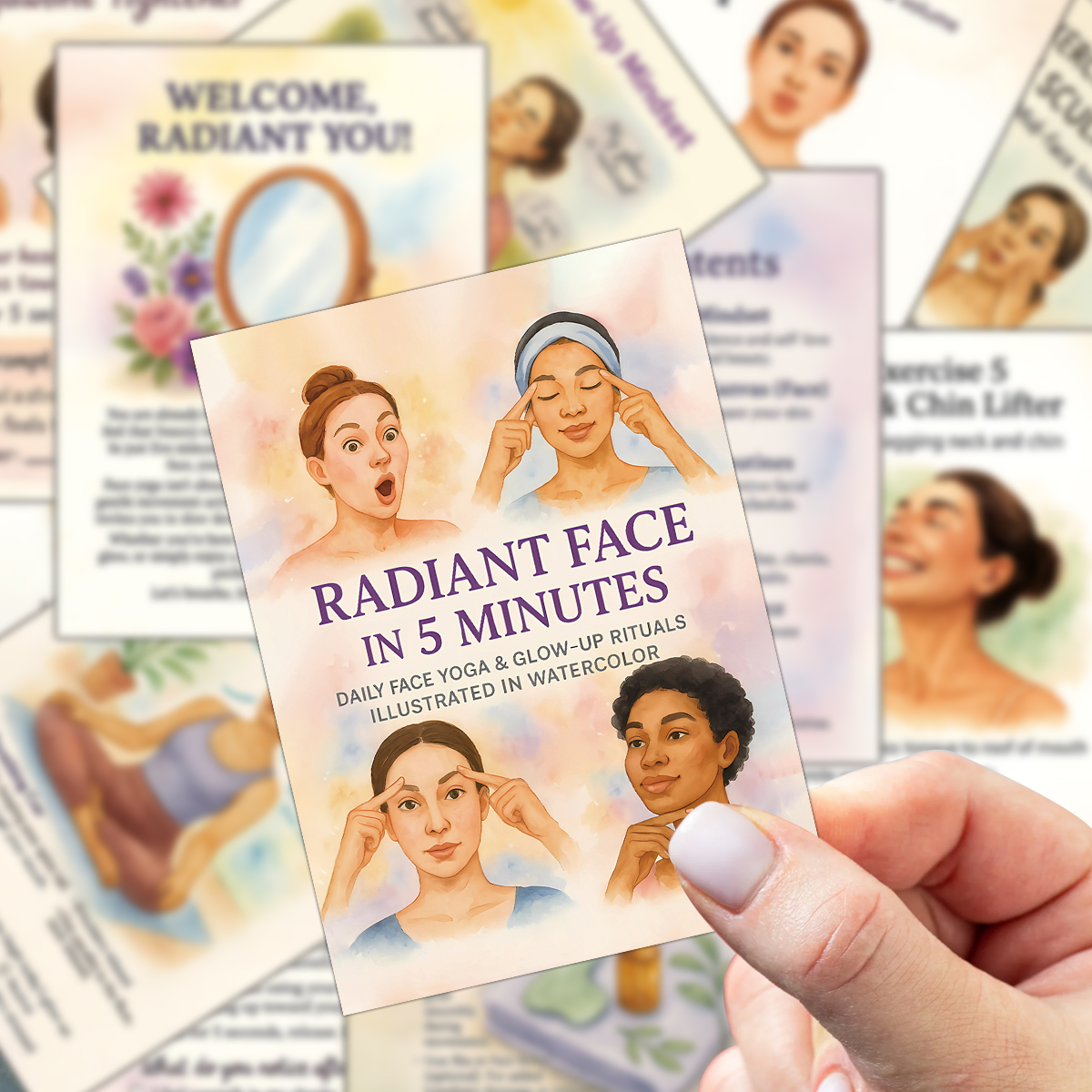 24pcs Radiant Face Yoga Cards, - Health Wellness Yoga recension och pris