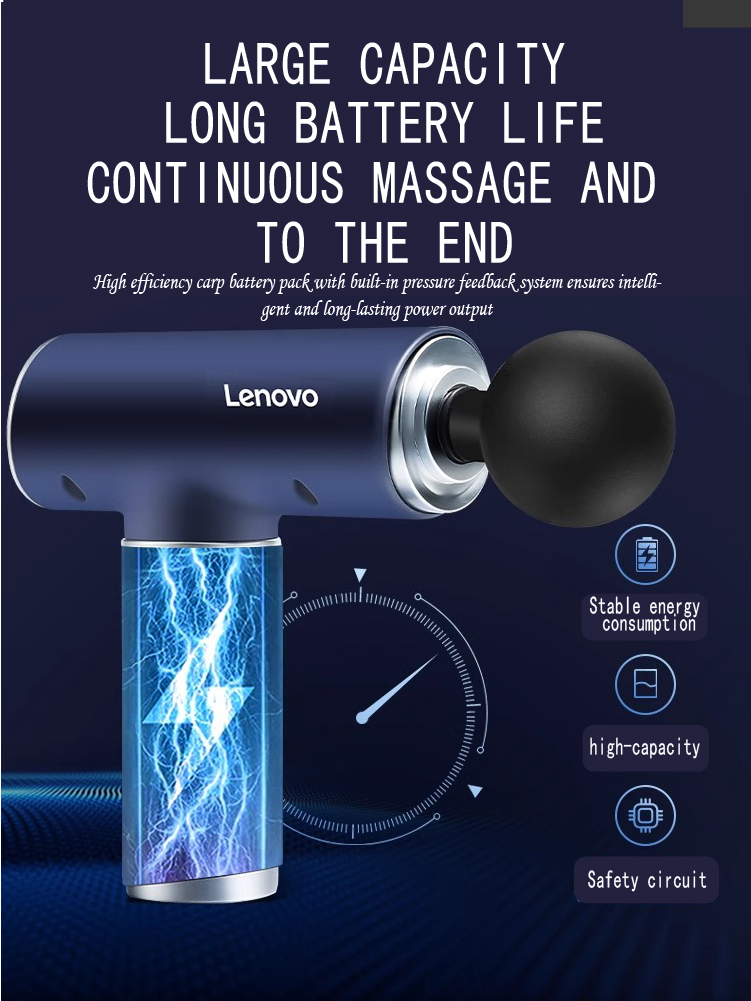 Lenovo 6 Heads Fascia Gun Prof - Scalp Massager Electric recension och pris