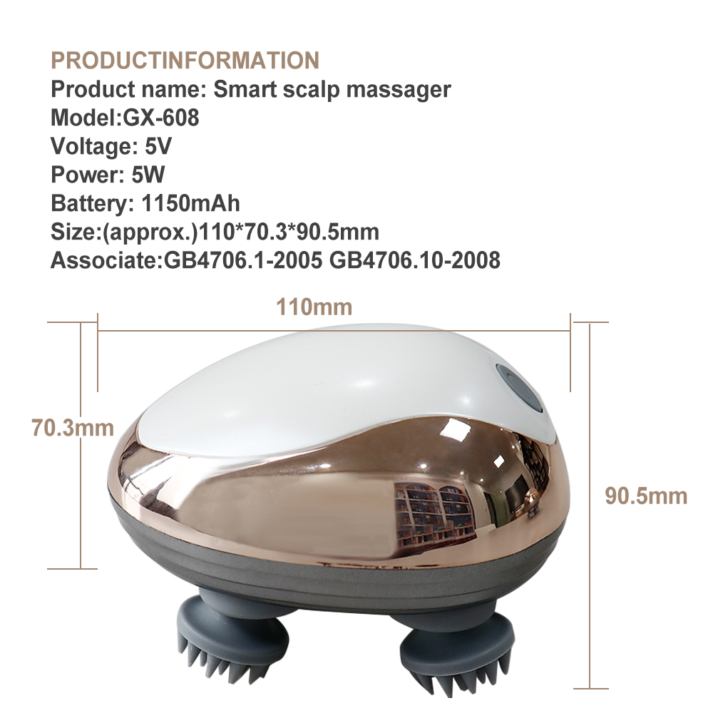 Electric Scalp Vibration Head  - Scalp Massager Electric recension och pris