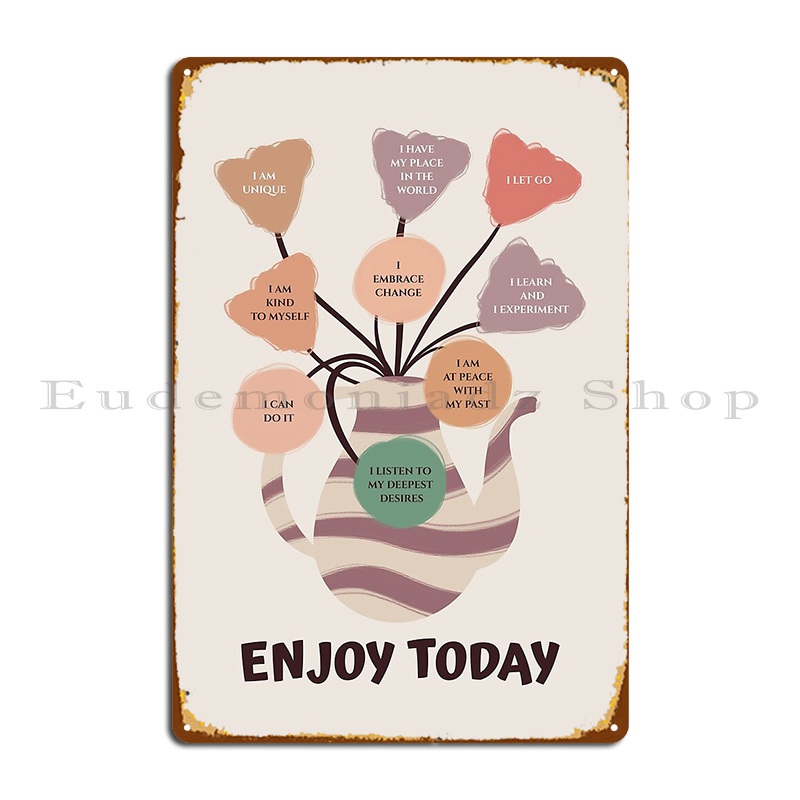Positive Affirmation Floral Ar - Mental Health Wellness Quotes recension och pris