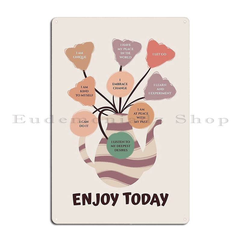 Positive Affirmation Floral Ar - Mental Health Wellness Quotes recension och pris