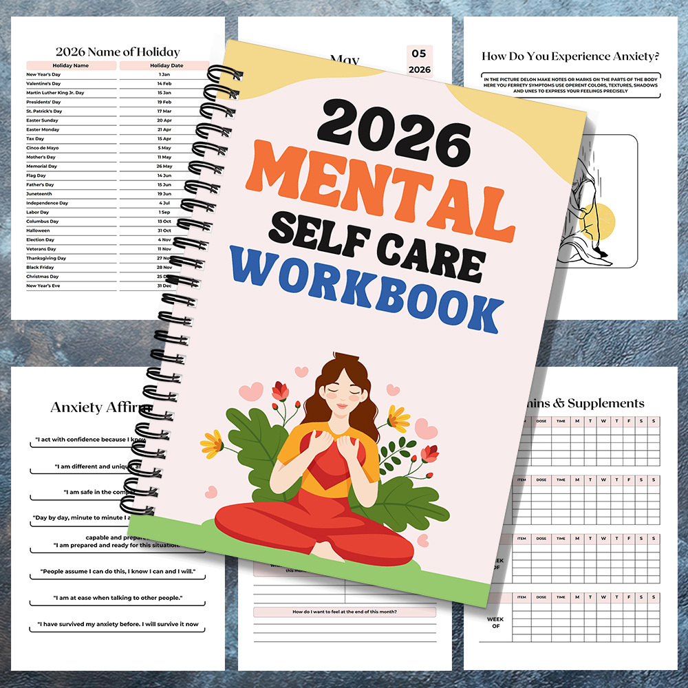 1PC 2026 Mindful Mental Self-C - Health Wellness Yoga recension och pris