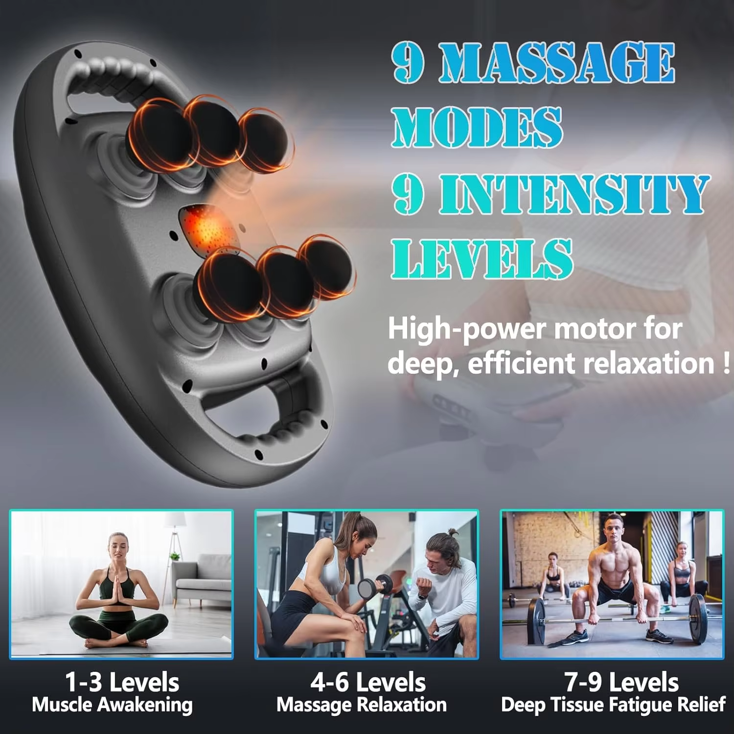 Electric Six Heads Fascia Gun  - Scalp Massager Electric recension och pris
